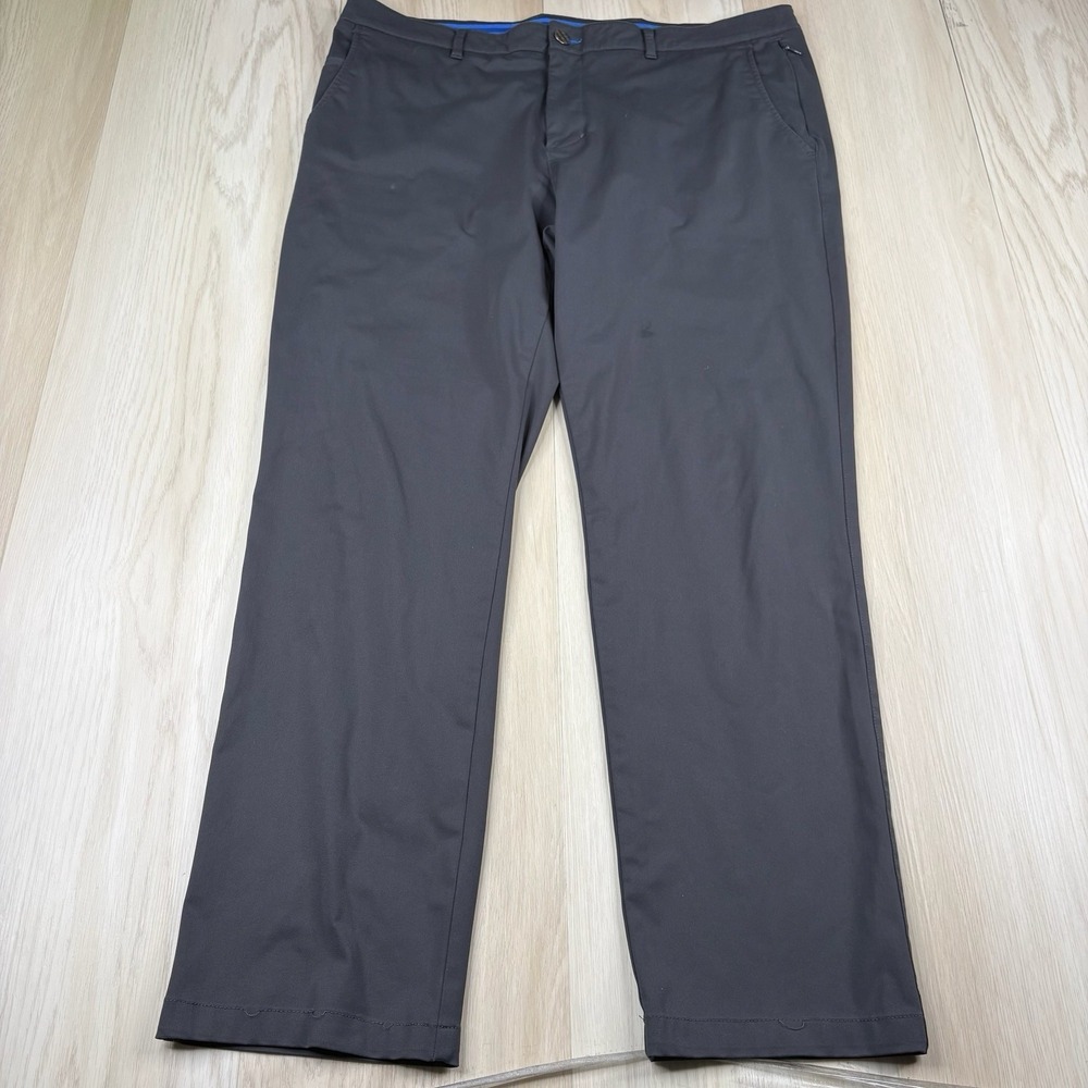 Twillory Tailored Fit Stretch Performance Casual Pants Gray Mens Size 38x30 - Picture 2 of 12